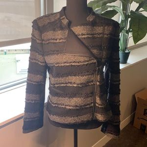 BCBGMaxazria black textured blazer